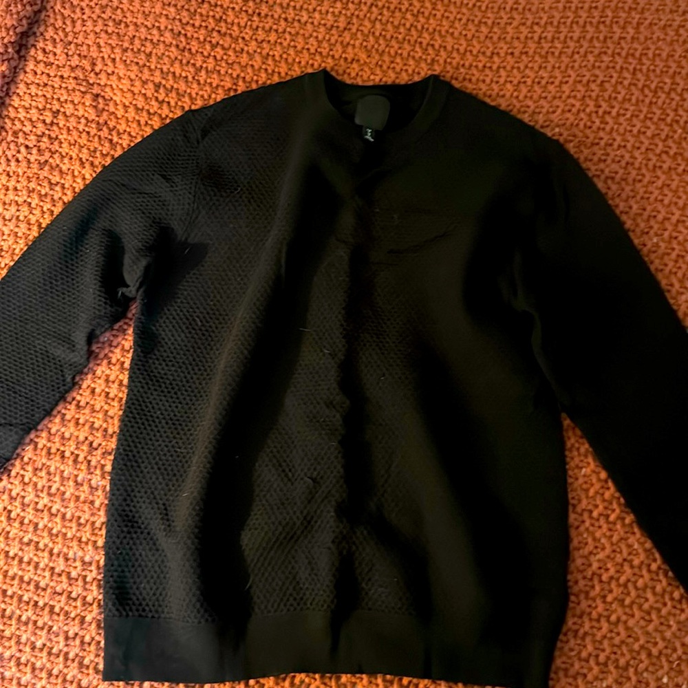 H&M thin black ribbed sweater. Medium